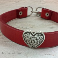 MSH - RED LEATHER WITH HEART 1