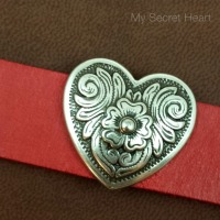 MSH - RED LEATHER WITH HEART 4